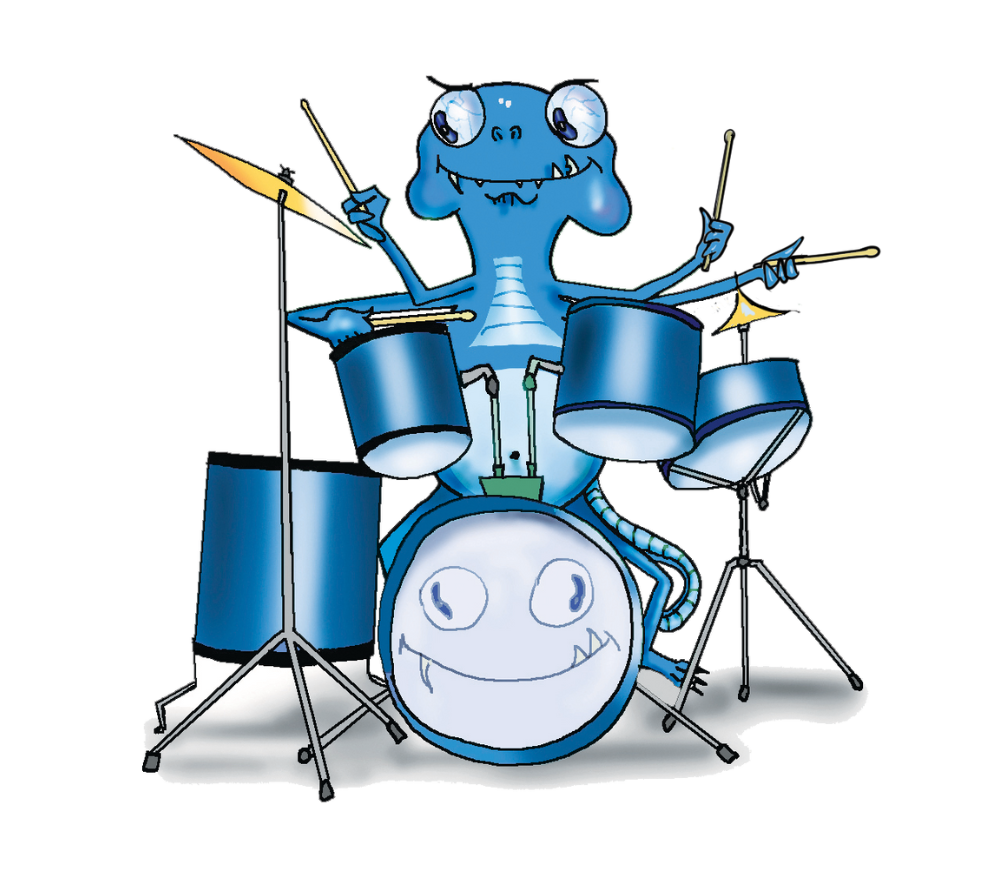 Bluball - the blue monster.
Bluball is not "that" bright,
yet he thinks - he can get everything right.
But he just doesn't understand
why nothing around him - goes as planned.